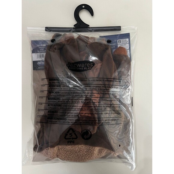 Star Wars Ewok Brown Halloween Costume Warm Fuzzy Infant Baby 6-12 Months Disney - Picture 2 of 2